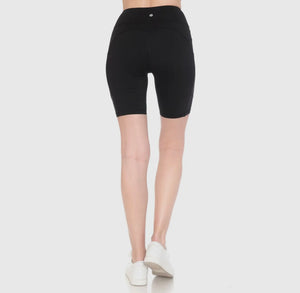 Lemon Black Biker Short