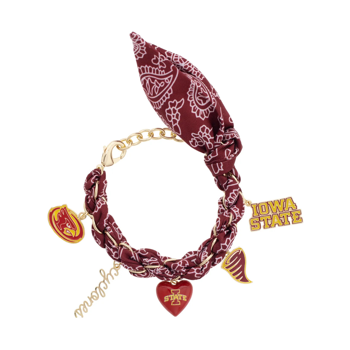 ISU Bandana Charm Bracelet