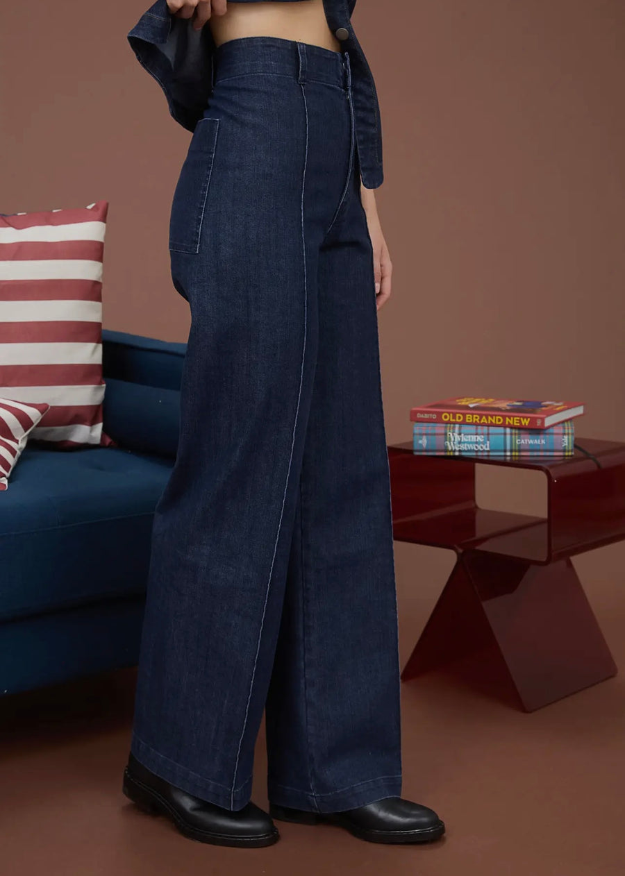 Made For More Front Seam Wide Leg Jean