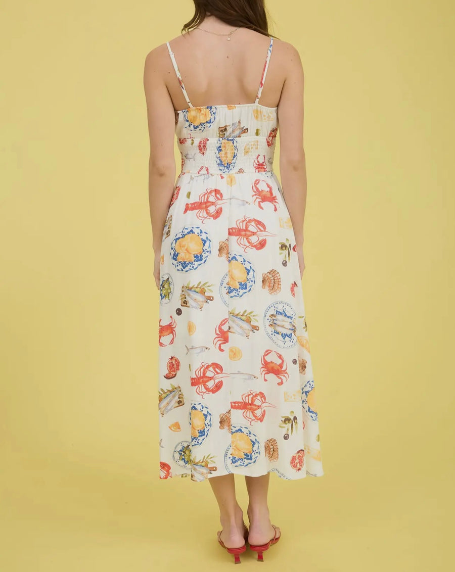 On The Pier Lunch Print Dress