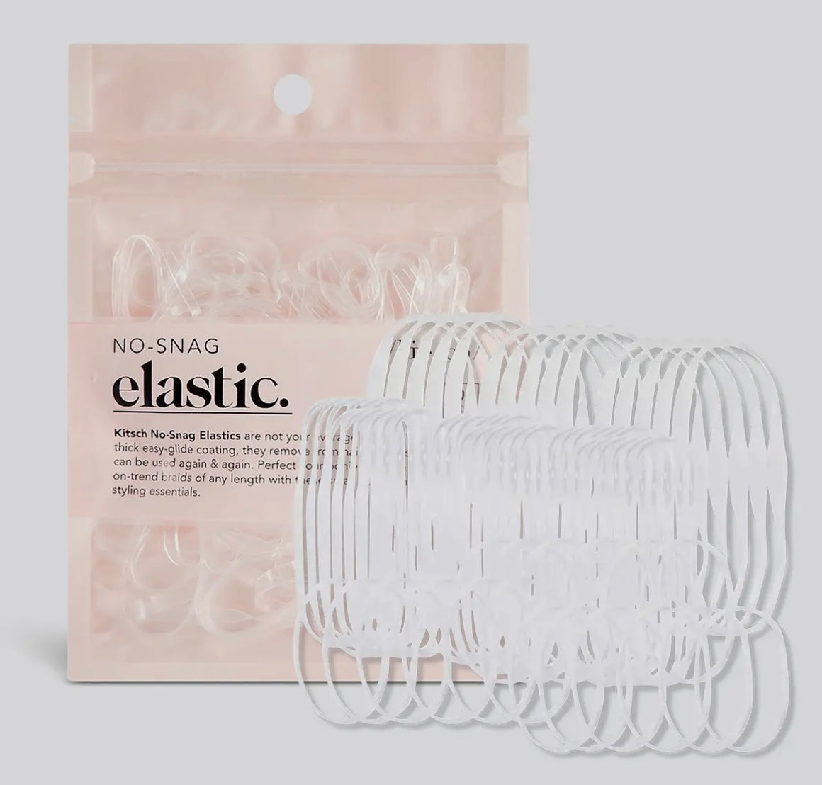 Kitsch Clear No Snag Elastic 100pc