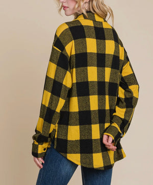 Hawkeye Plaid Button Down Shirt (Standard & Extended)