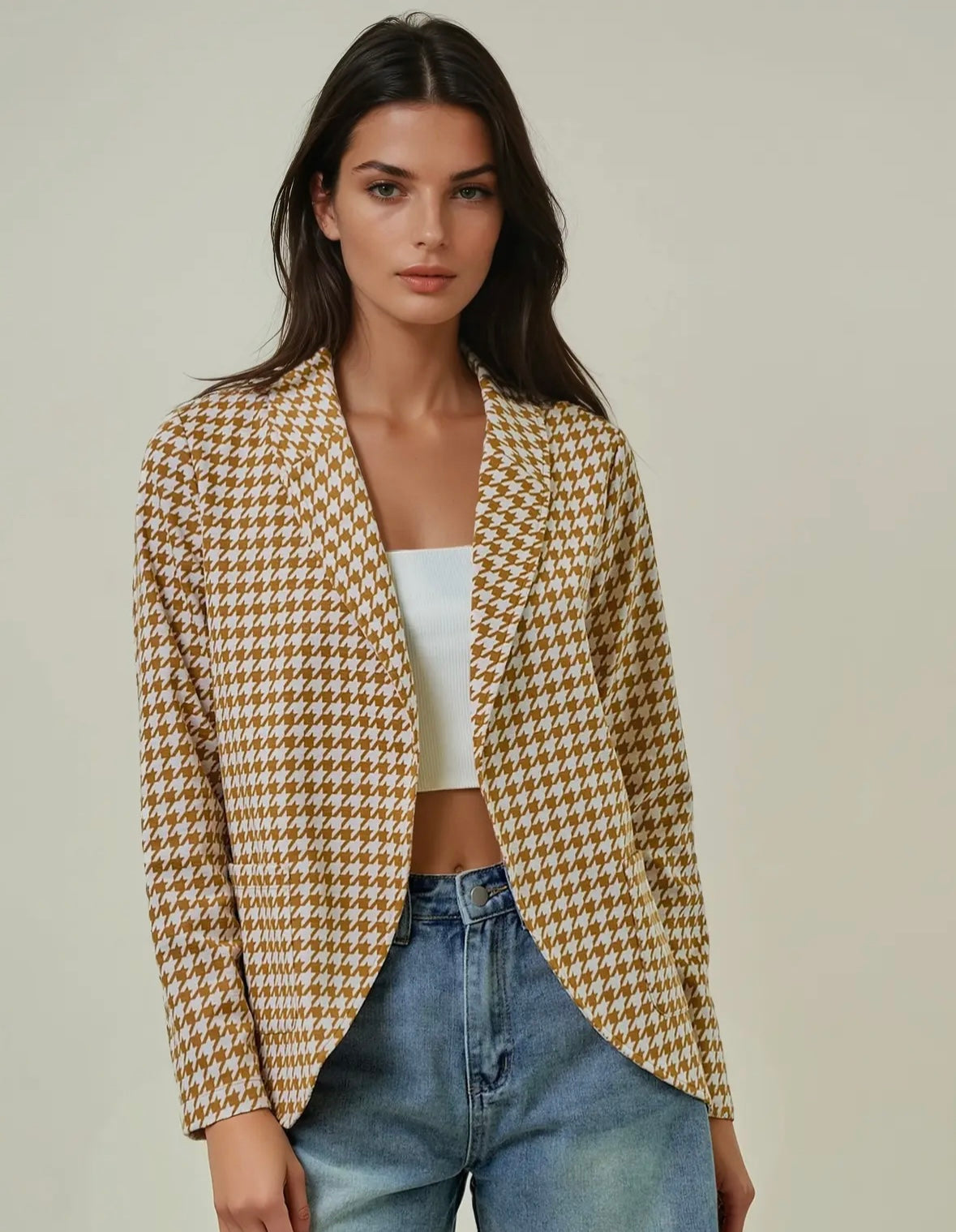 Gabby Houndstooth Blazer