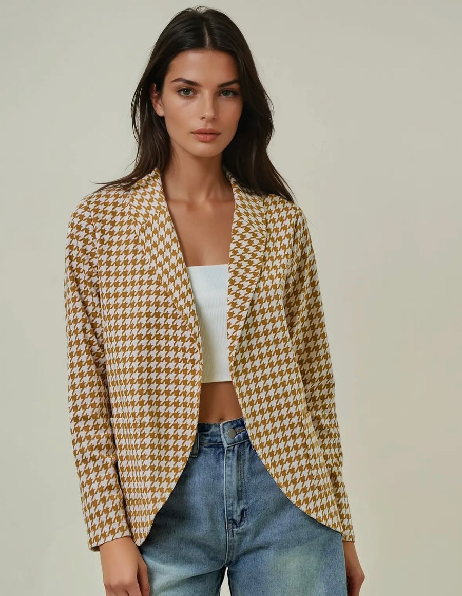 Gabby Houndstooth Blazer