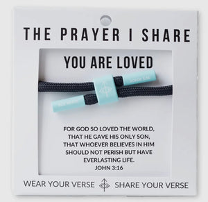 The Prayer Share Christian Cord Bracelet (Multiple Options)
