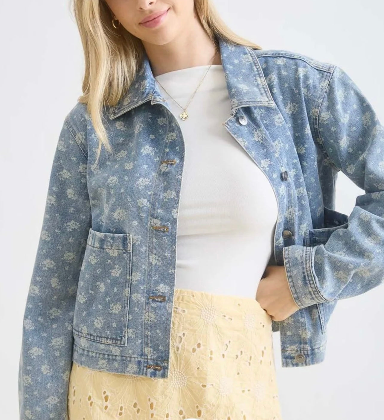 Benny Floral Denim Jacket