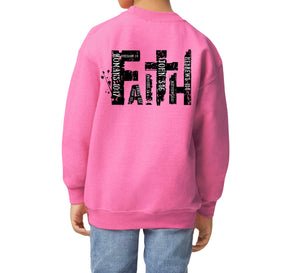 Faith Pink Graphic Sweatshirt