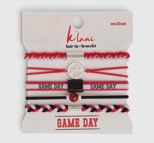 Game Day Hair Tie/Bracelet Sets (3 Colors)