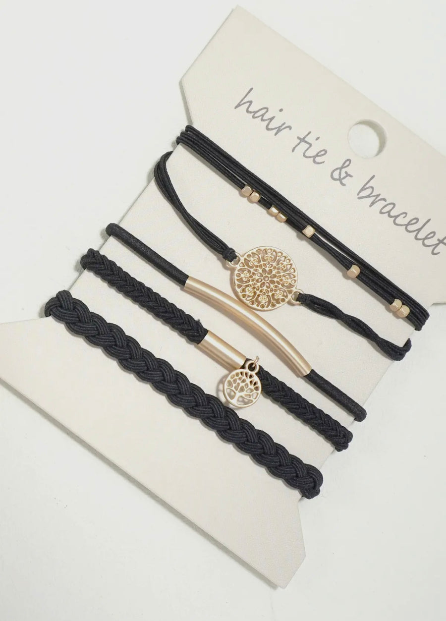 PBF Flair Dual Purpose Bracelet/Hair Tie Set (Multiple Options)