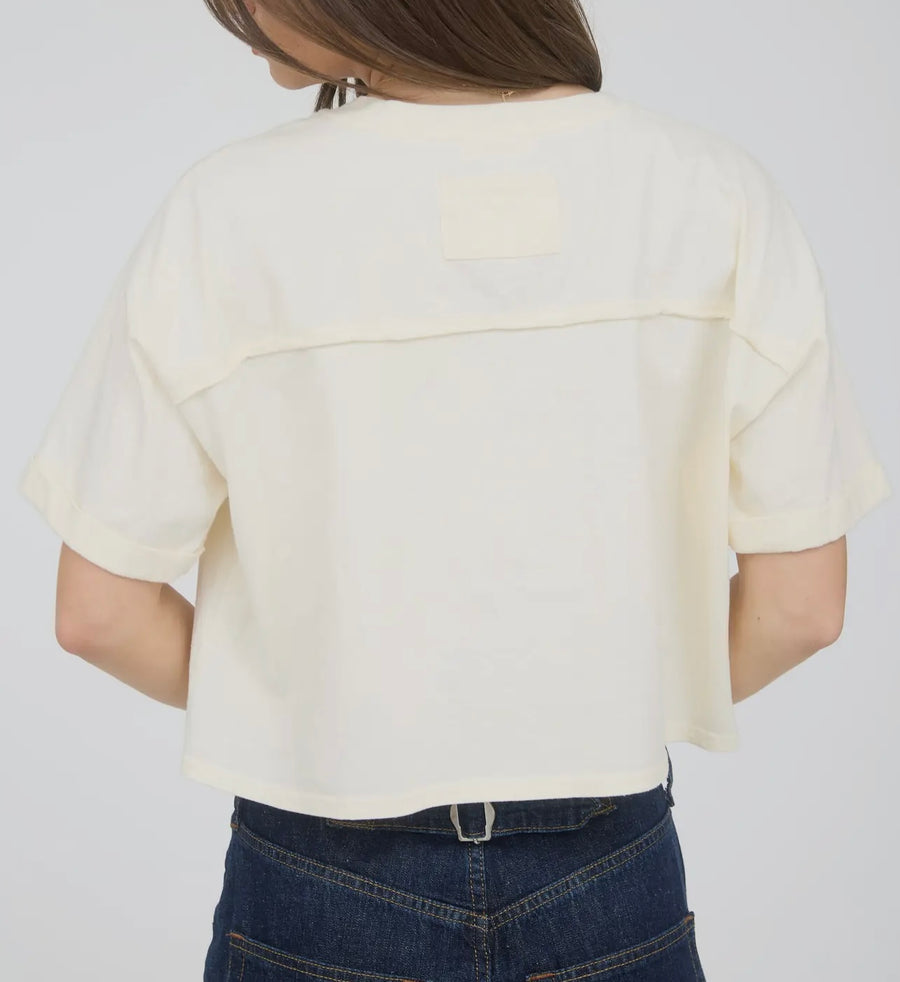 Stars Patch Ivory Top