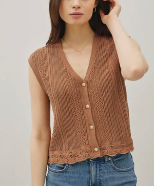 Lilly Crochet Vest