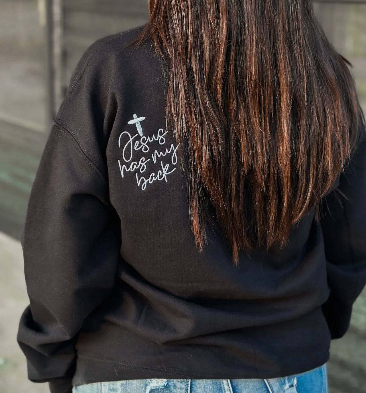 Jesus Has Your Back Crewneck