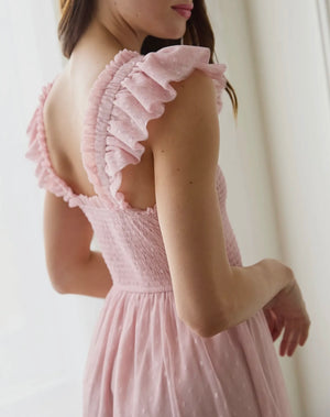 Daisy Pink Smocked Ruffle Dress