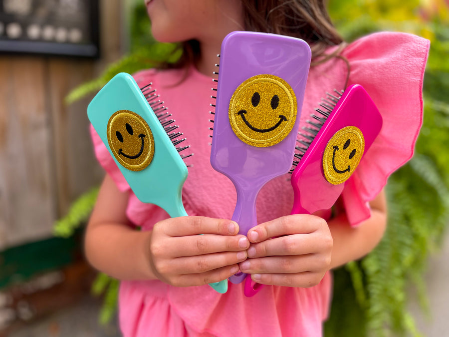 Happy Hair Day Paddle Brush (Multiple Colors)