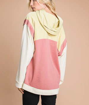 Lucy Colorblock Hooded Top