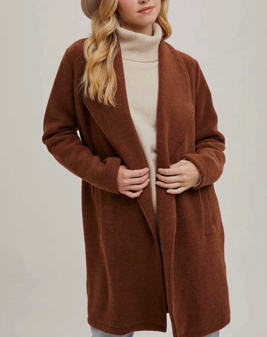 Nellie Chestnut Coat Jacket