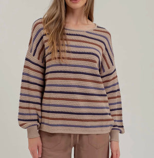 Groove Multicolor Stripe Sweater