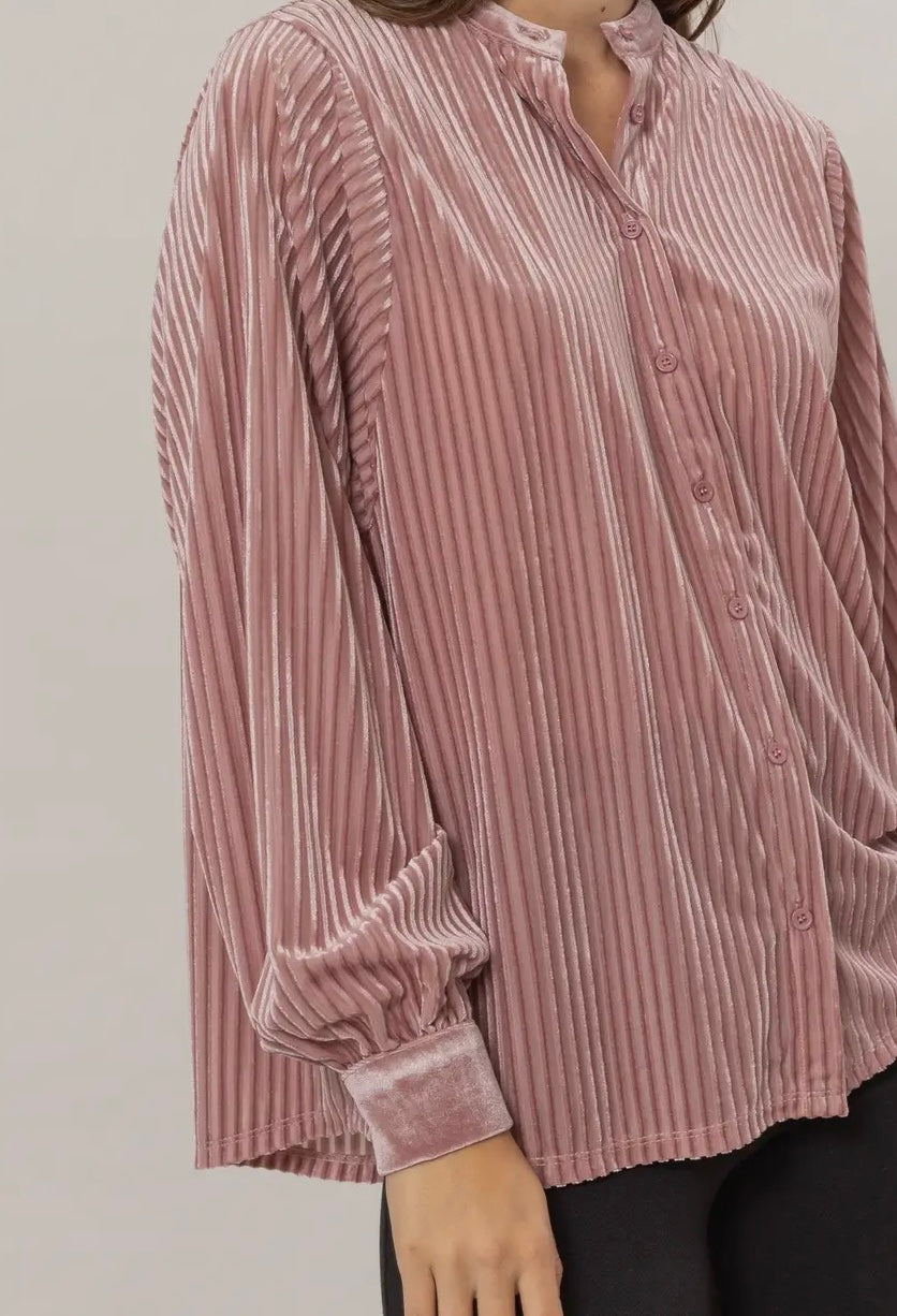 Kree Mauve Stripped Top