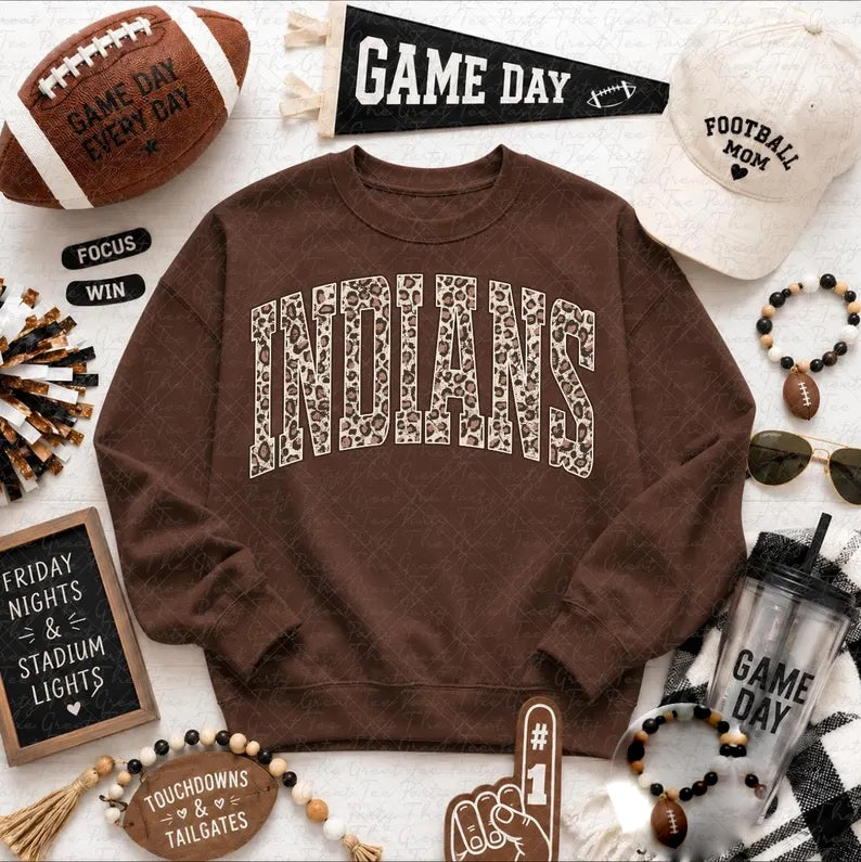 Custom Cheetah Game Day Crewneck
