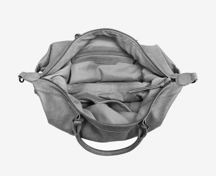 Indie Dual Handle Vegan Leather Tote/Strap Bag