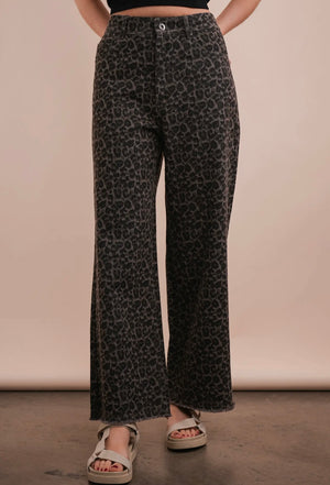 Play Em Leopard Print Pant (2 Colors)