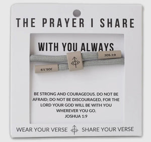 The Prayer Share Christian Cord Bracelet (Multiple Options)