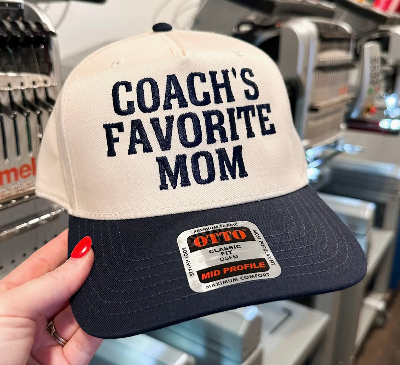 PREORDER Coaches Embroidered Favorite Mom Hat