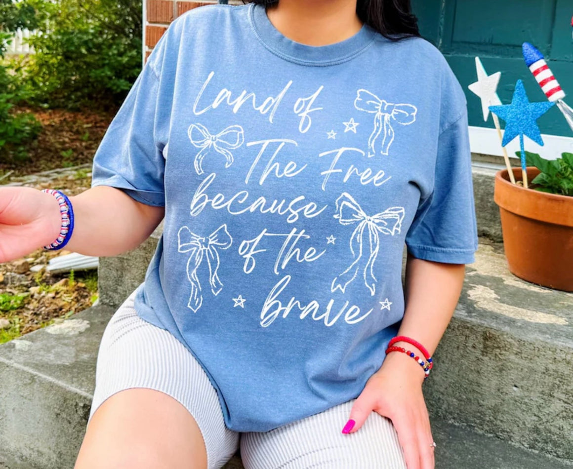 Land Of The Free Because Of The Brave Tshirt