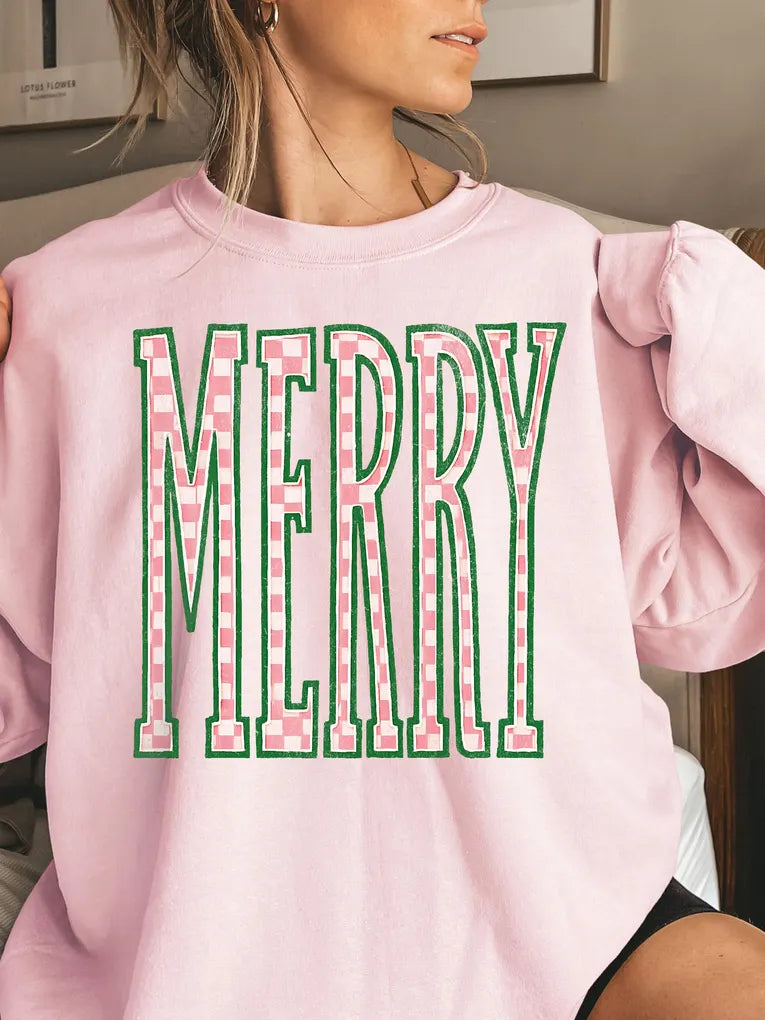 Merry Pink Crewneck