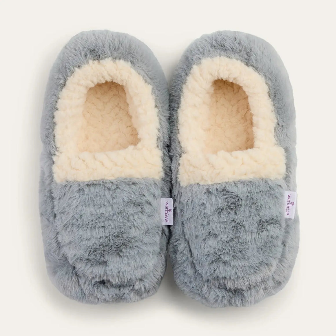 Sherpa Grey Warmies Slippers
