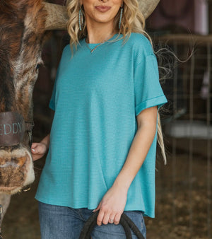 Lakelyn Waffle Top (3 Colors)
