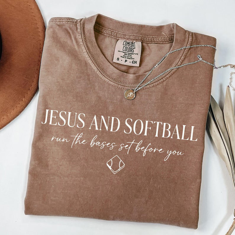 Jesus & Softball/Baseball Tee (2 Options)