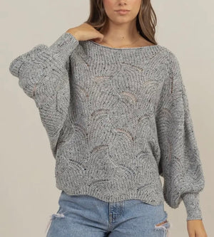 Vic Knit Grey Sweater