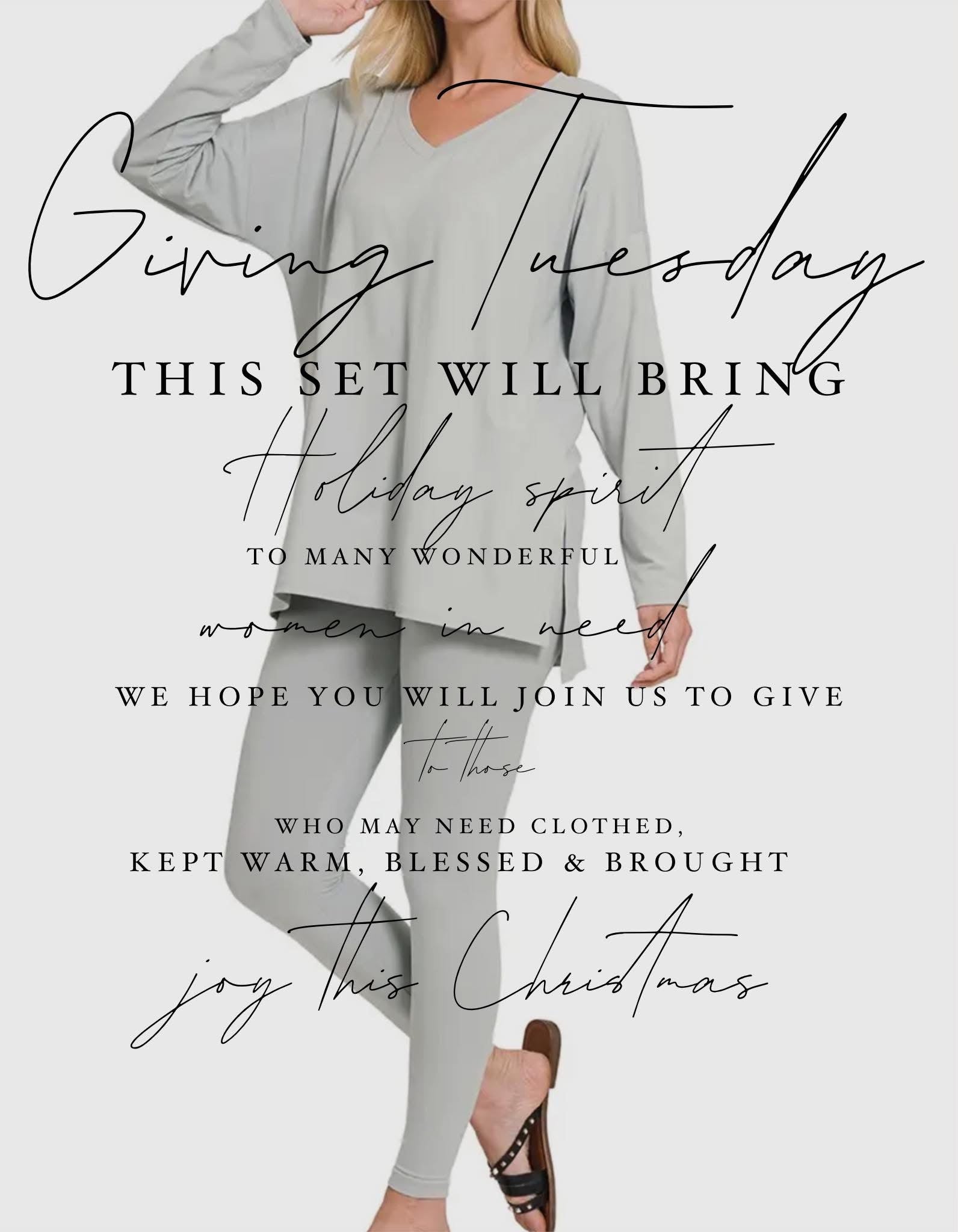 Giving Tuesday Set Donation