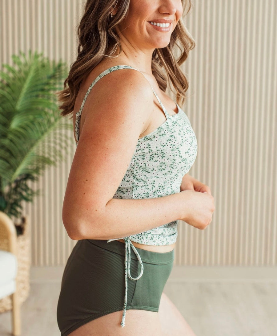 Preorder One Sunset Away Floral Print Swim Tankini Or Bottom