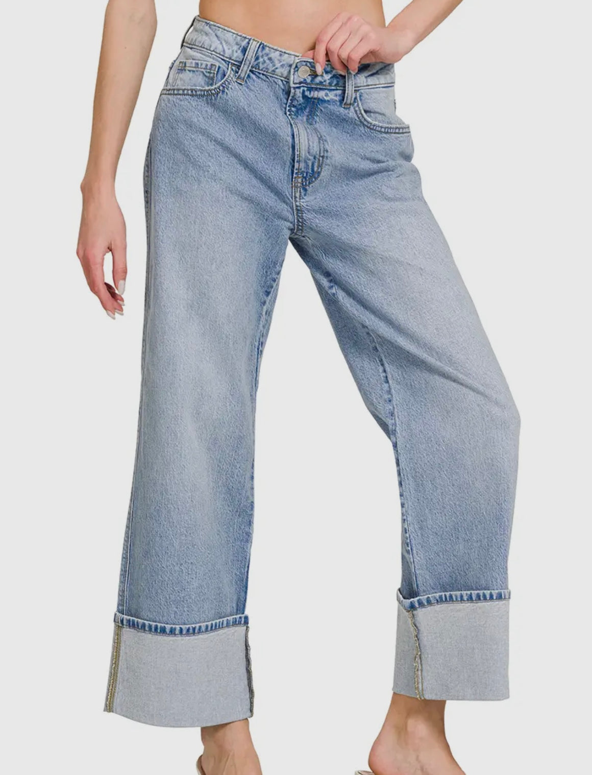 New Break High Rise Cuffed Jean