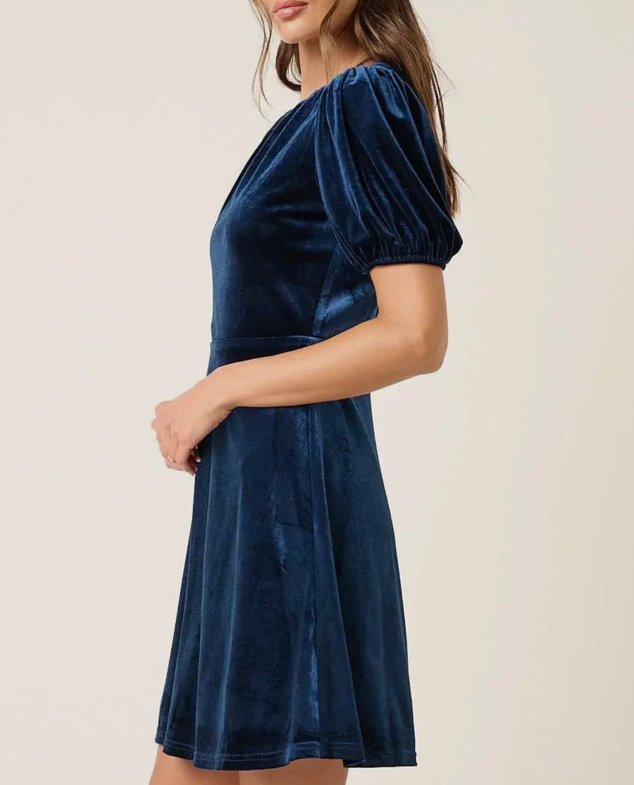 Ellie Midnight Velvet Dress