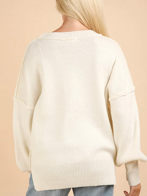 Fin Ivory Knit Sweater