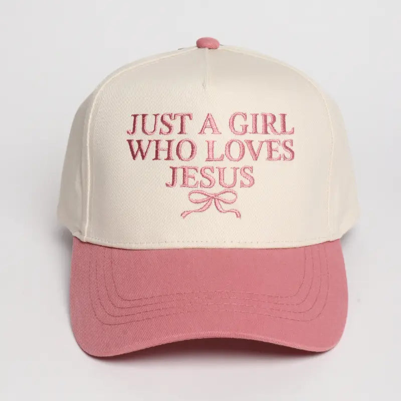 Just A Girl Who Loves Jesus Embroidered Hat