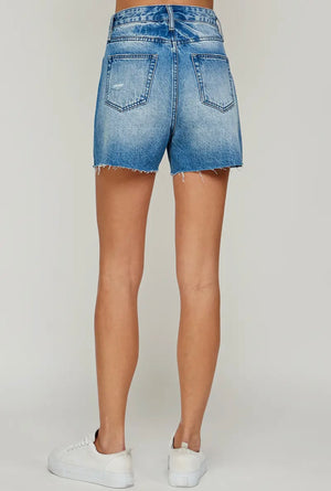 Take Me Back Light Wash Denim Short