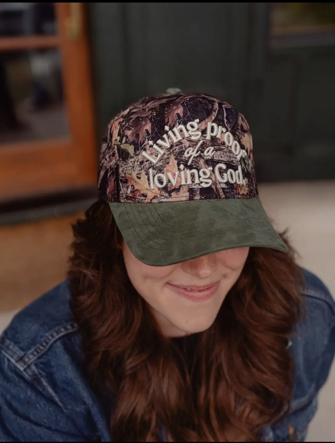 Living Proof Of A Loving God Camo Hat