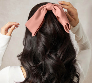 Kitsch Bow Hair Clip Rosewood