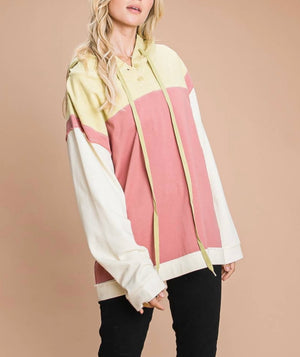 Lucy Colorblock Hooded Top