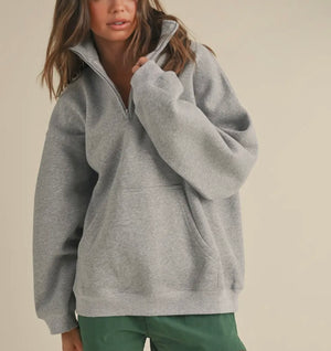 Shay Cozy Quarter Zip Top