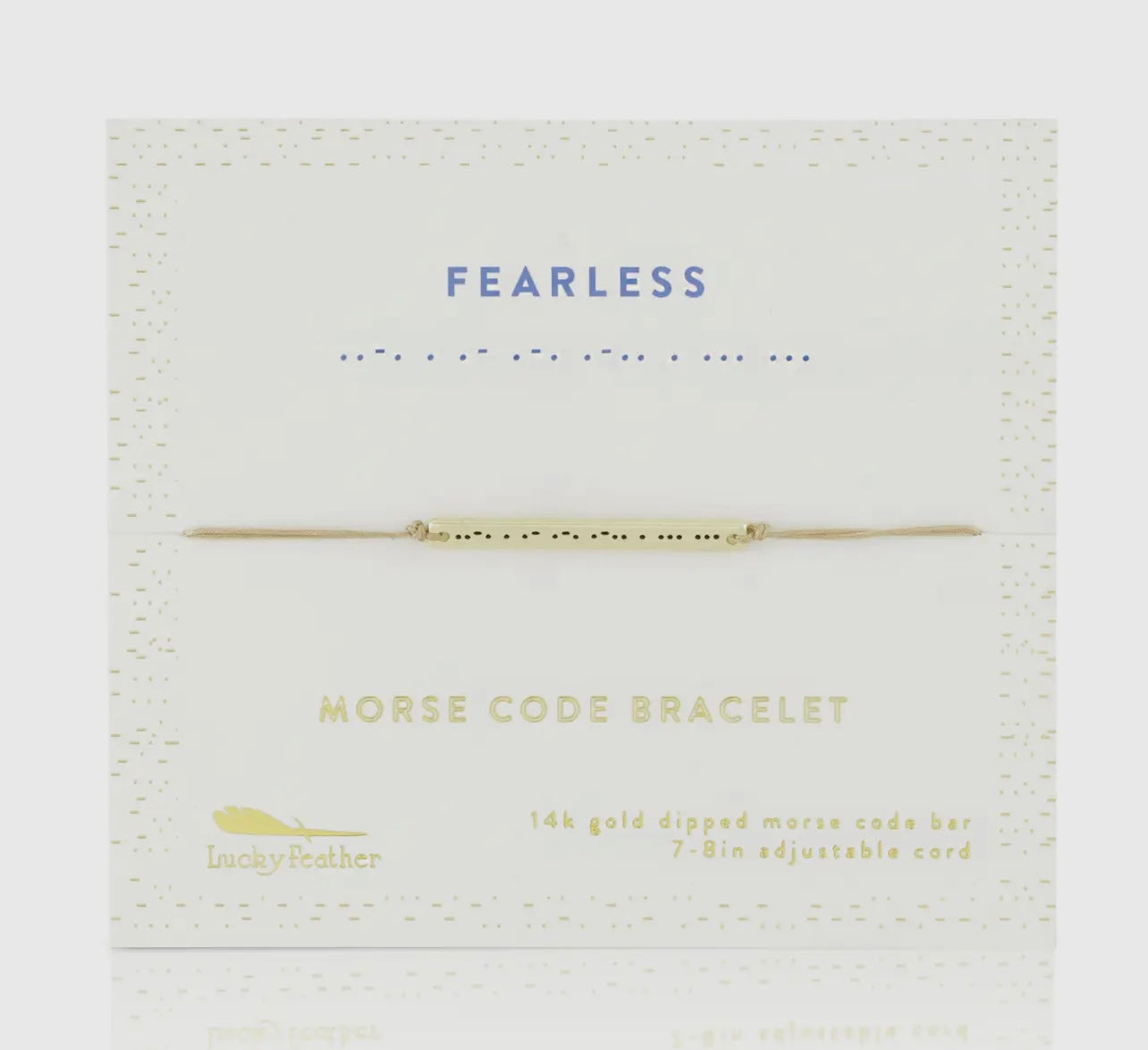 PBF Fearless Morse Code Bracelet