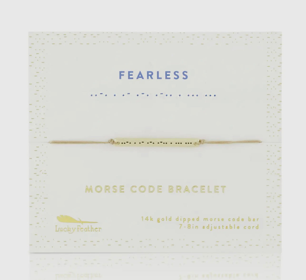 PBF Fearless Morse Code Bracelet