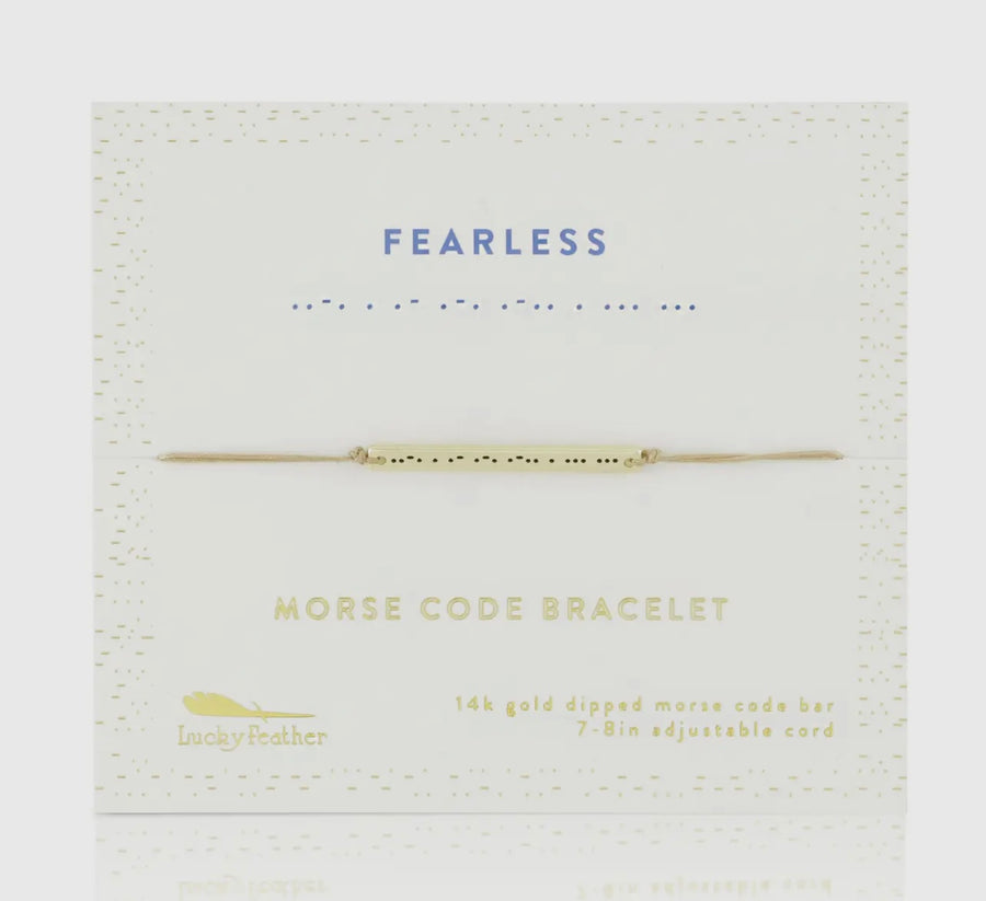 PBF Fearless Morse Code Bracelet