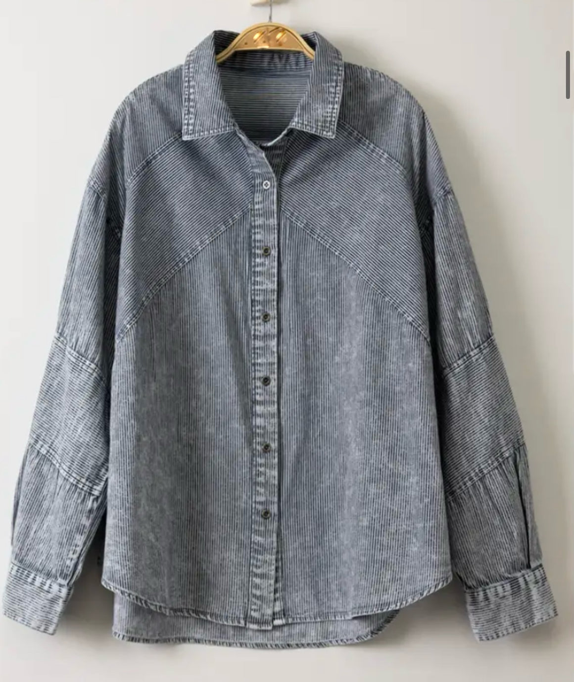 Rhianna Mineral Washed Soft Chambray Top
