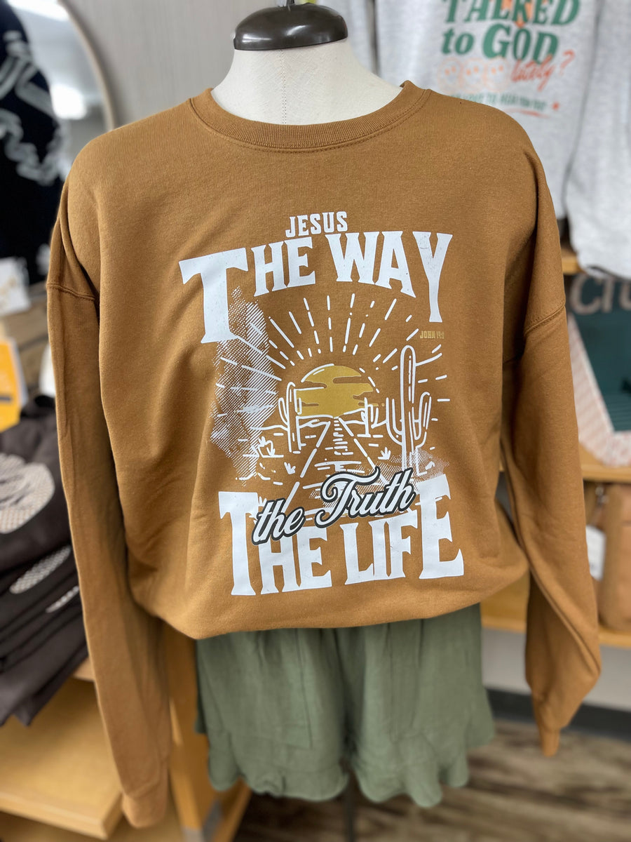 Jesus The Way The Truth The Life Crewneck