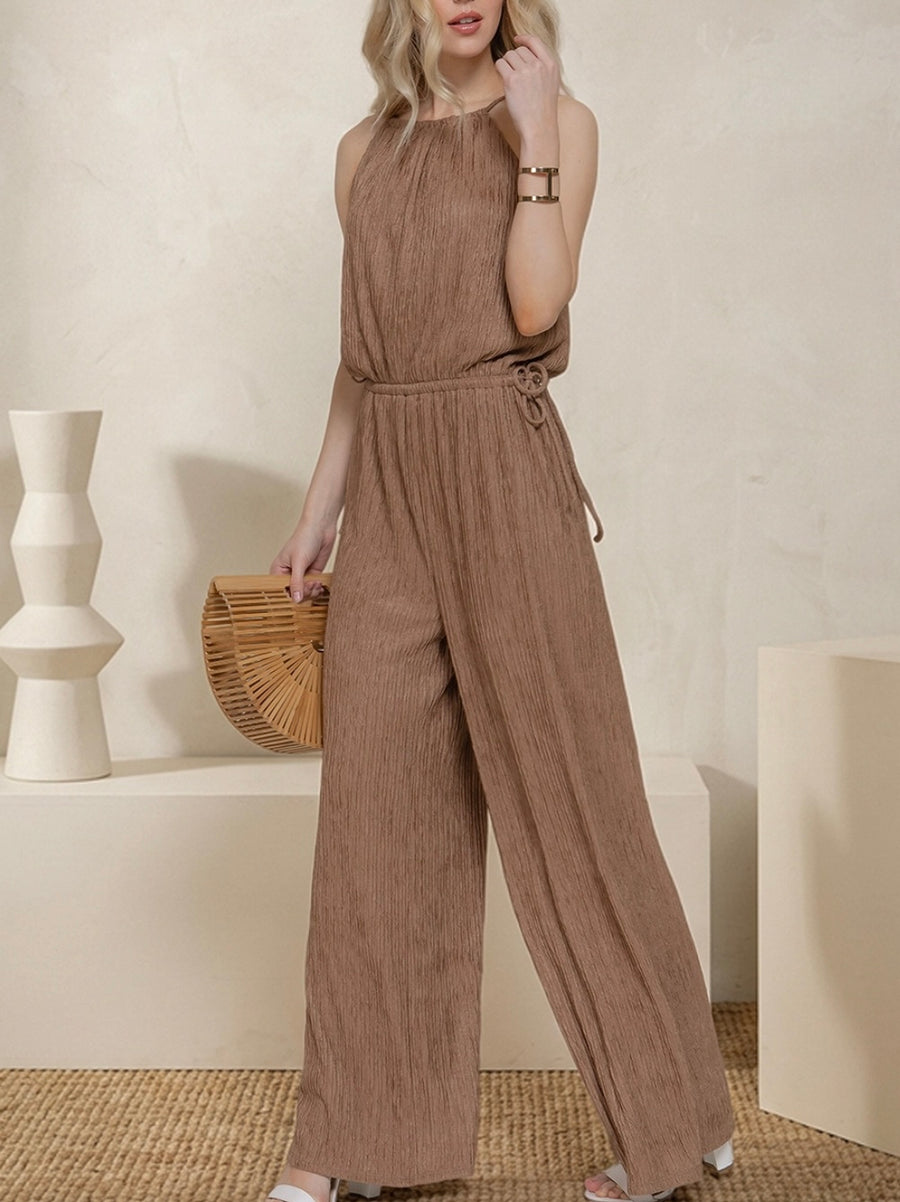 Grateful Crinkle Knit Jumpsuit